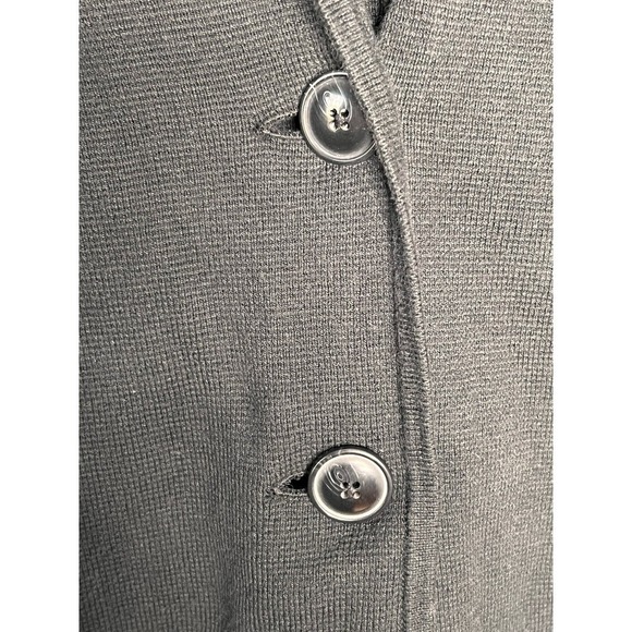 J. Crew Long Sleeve Collared Two-Button Sweater Blazer Black Women’s Size Small - Picture 8 of 11